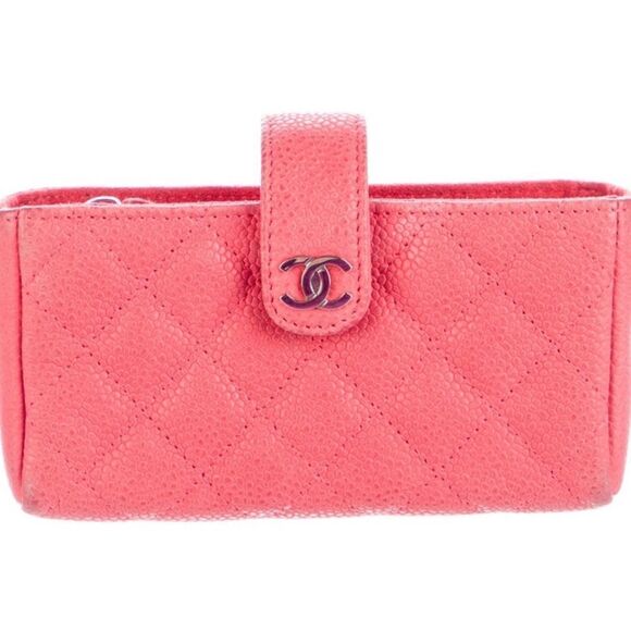 CHANEL Coral Quilted Leather French purse - Picture 10 of 16
